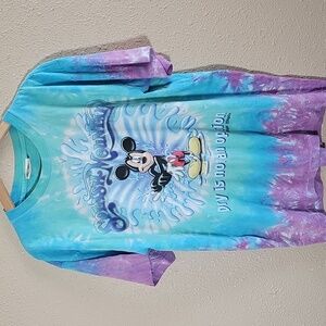 Disney Splash Mountain Mickey Mouse Tie-Dye Shirt.